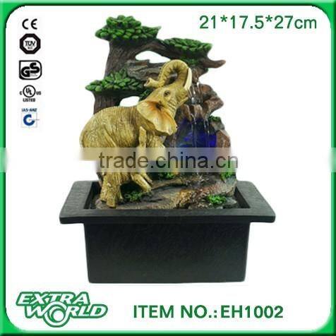 home and garden elephant water fountain resin ornament