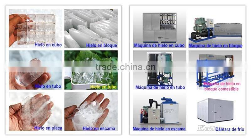 5000kg New-design Big Ice Cube Machine with Packing System