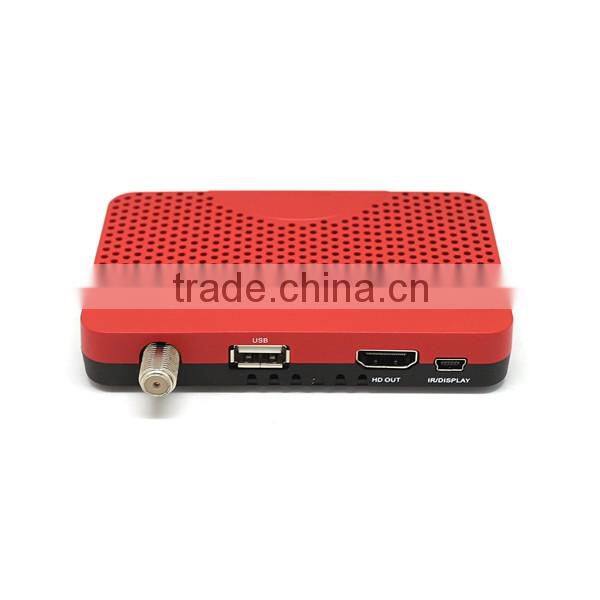 Factory directory price HD MINI DVB S2 satellite receiver with IKS BISS IPTV POWERVU GSCAM