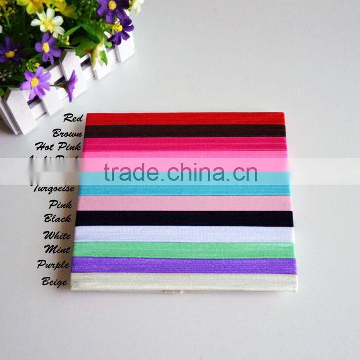 15mm wide solid color elastic ribbon