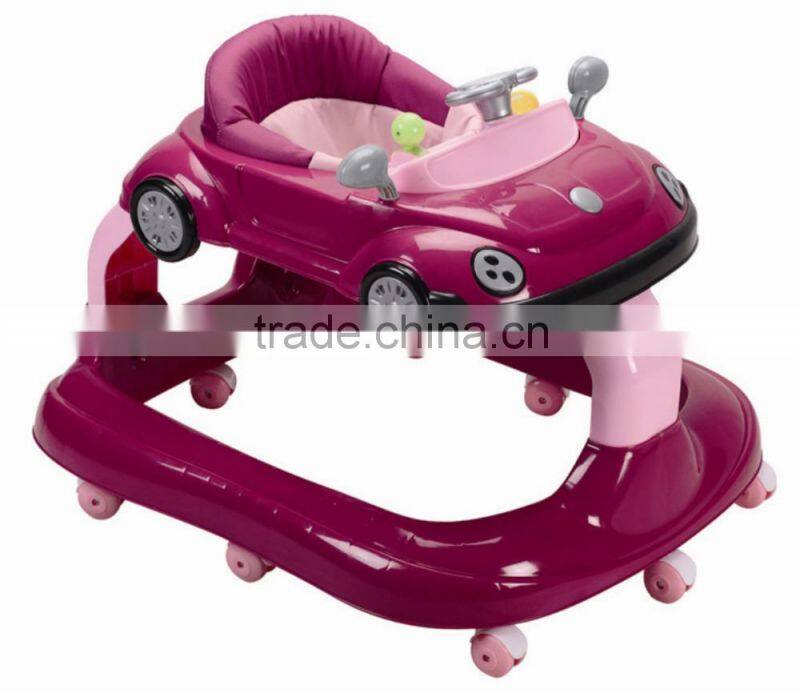 New model baby walker plastic baby walker 2015 baby trolley walker