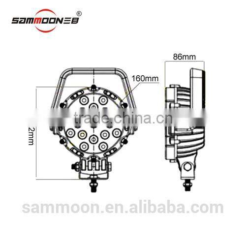 high power 43w led working light, super bright work lamp, 12v/24 off-road vehicle light_SM-7051-RXA
