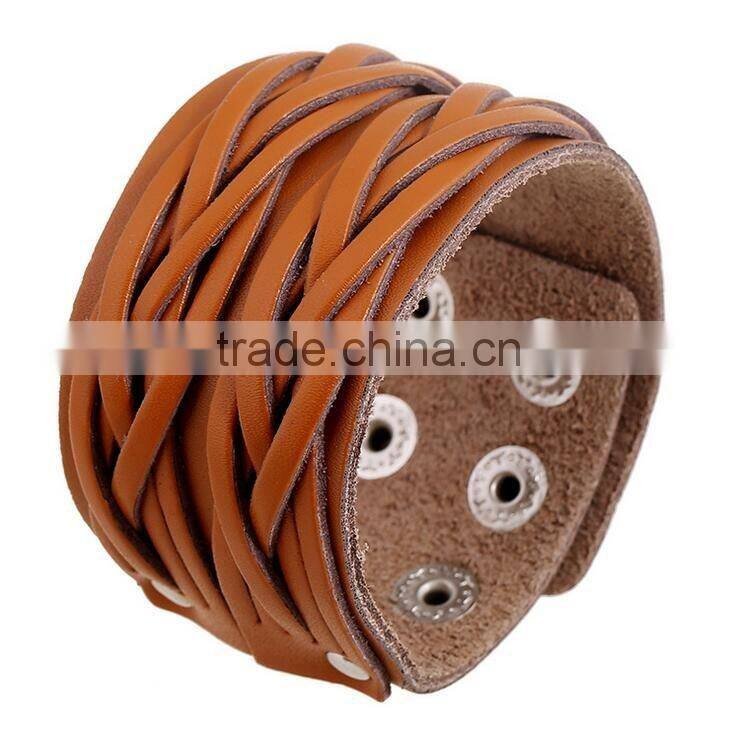 new style leather bracelet with good quality and low price