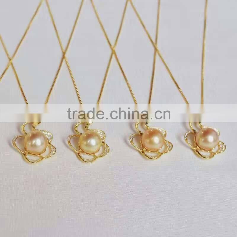 golden south sea pearl pendant with high quality