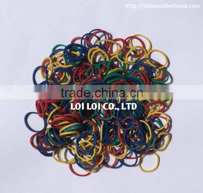 Fashion popular elastic small colorful loom rubber band