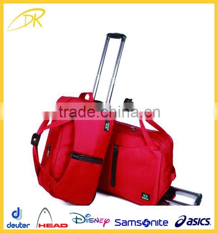 Unisex gender customized different trolley bag sizes, trendy lady trolley bag