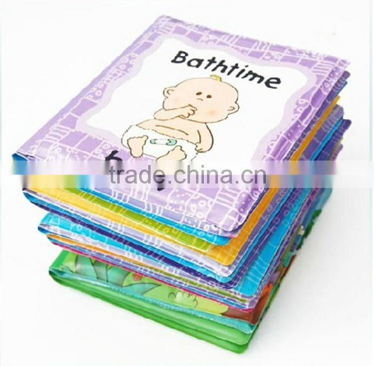 soft PVC waterproof animals bubble baby soft plastic book