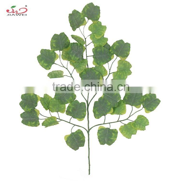 2016 hot sale decorative artificial leaves ginkgo leaf home decoration