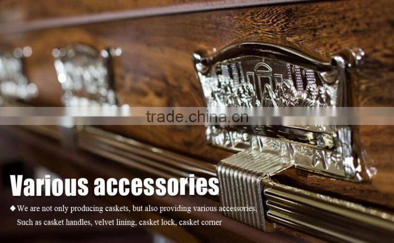 Antique American style wholesale cremation wooden caskets