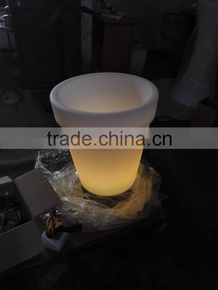 large flower pot on sale/ LED lighting planter /modern flower Led vase