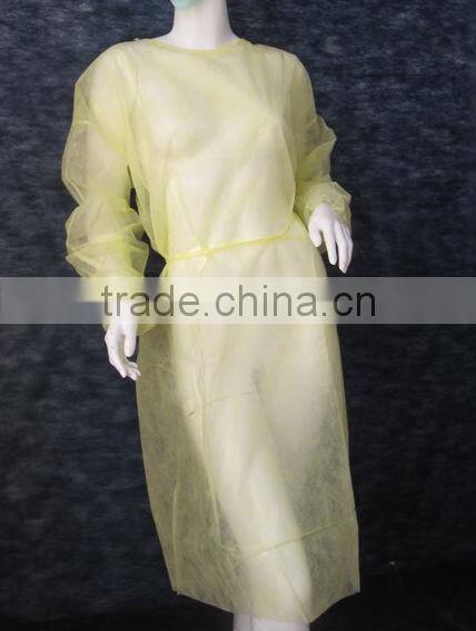 one size isolation disposable gown