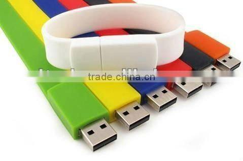 2015 colorful wristband bracelet usb/new metal bracelet usb flash drive