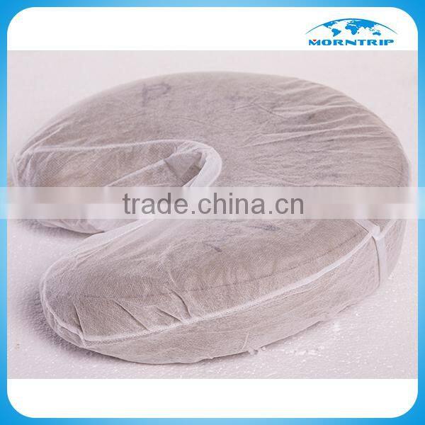Disposable non-woven face rest cover/ U shape pillow cover
