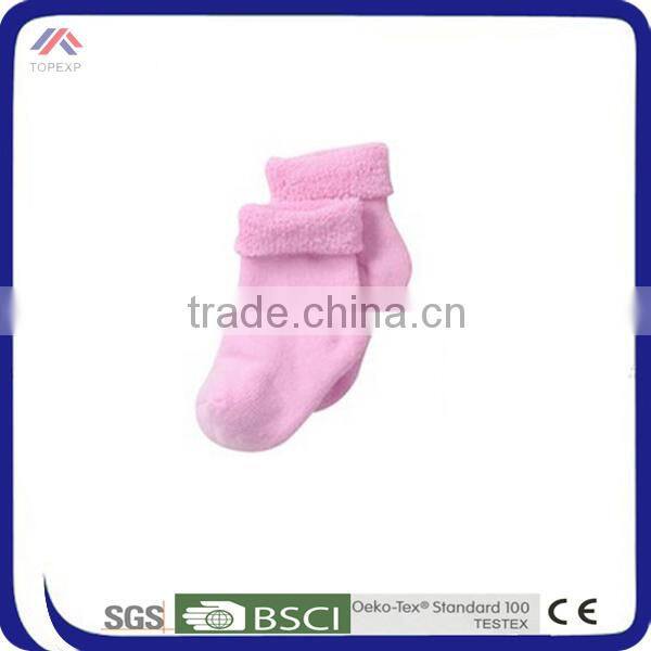 Wholesale high quality custom 100% baby cotton socks
