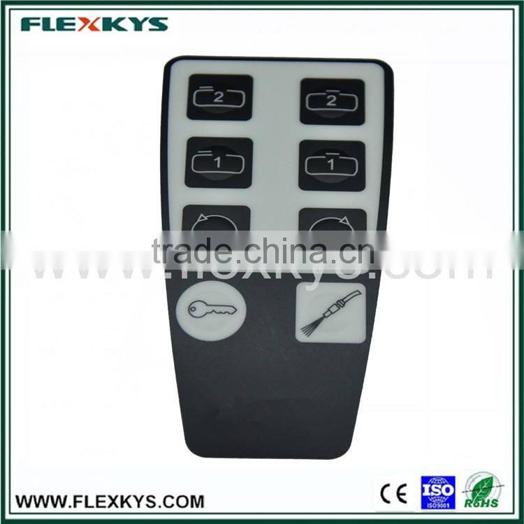 High quality remote control membrane switch graphic overlay
