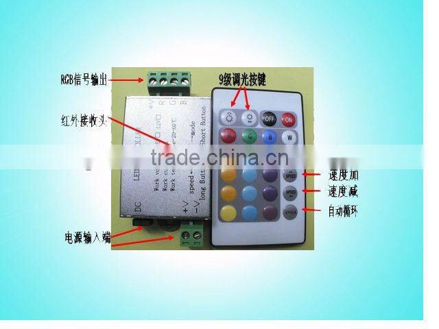 24key RGB IR led controller