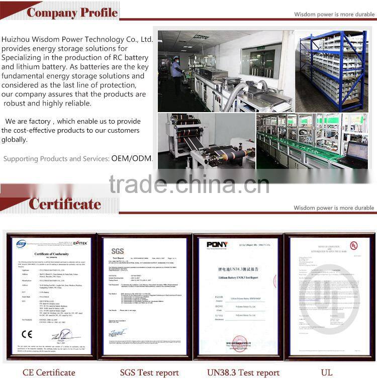 round lithium polymer battery pack 11.1 volt 650mah for tablet pc