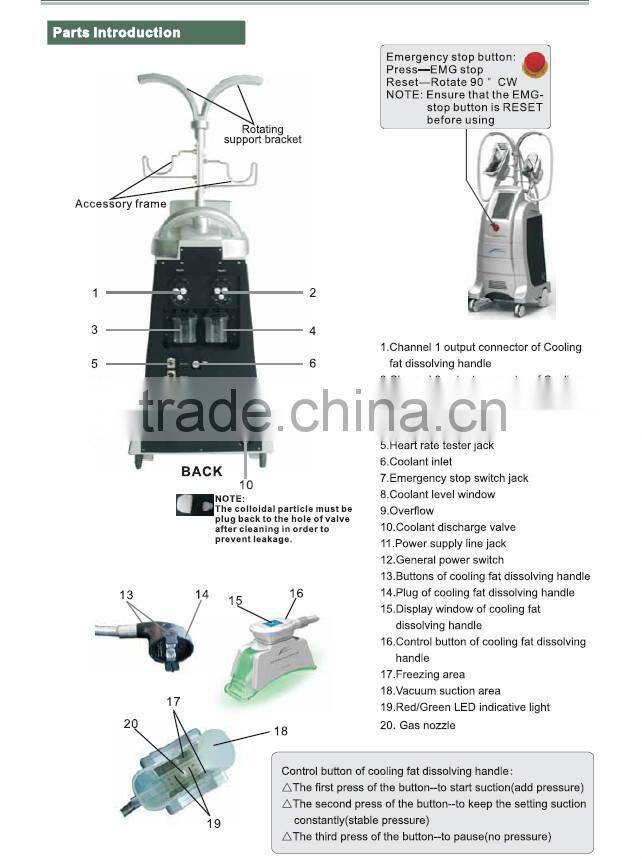 Zhengjia medical cryolipolysis freeze fat beauty machine with 4 handles