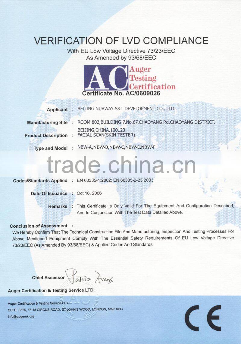 skin hair analysis 2016 led professional skin machine, face analysis machine