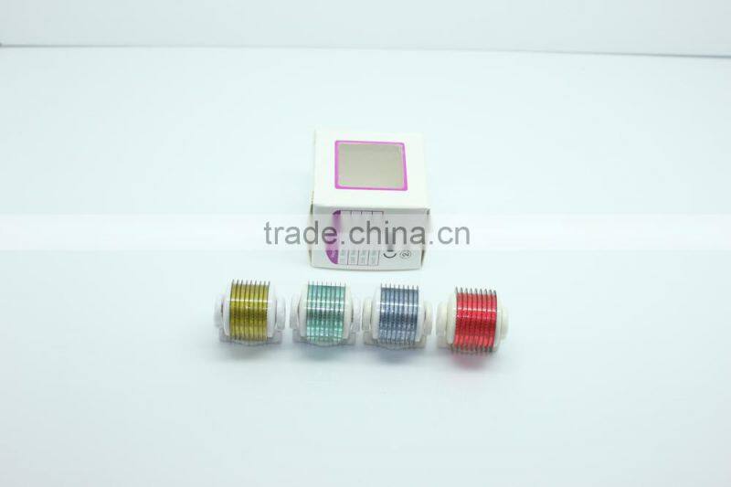 changeable heads titanium LED derma roller,vibarting roller