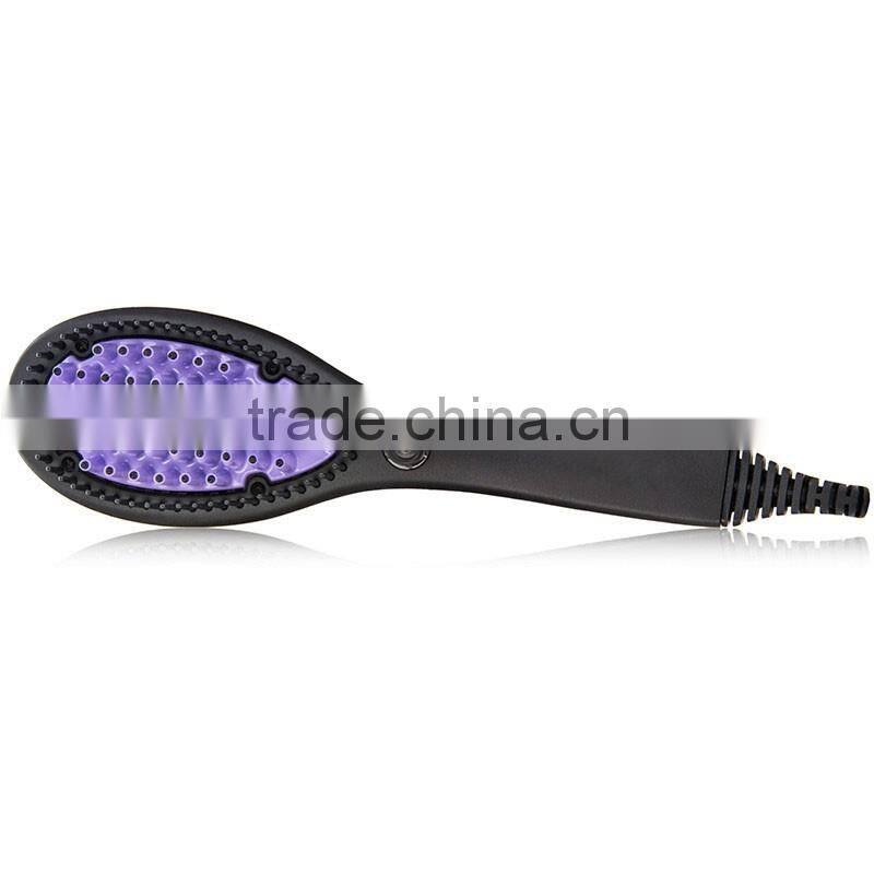 LCD display electric straightening hair brush as seen on TV