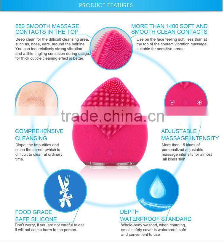 online shopping india massage Silicone Facial cleansing brush facial nerve stimulator