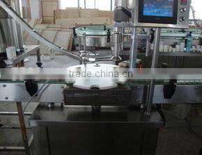 Pizza sauce bottle pressing cap machine