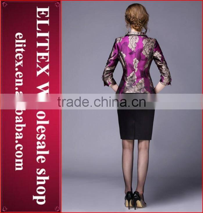 2015 HOT Fashion High quality Brown Lady's fashion women overcoat