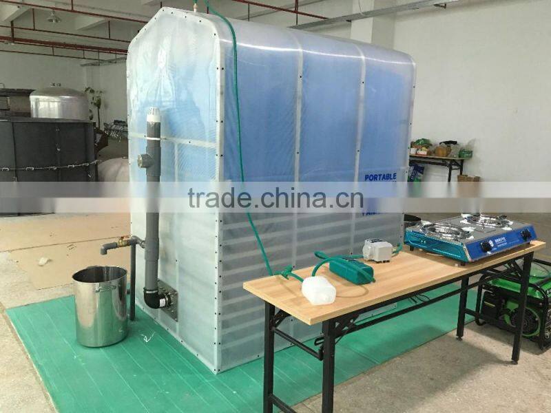 Domestic assembled biogas digester with cooking machinery