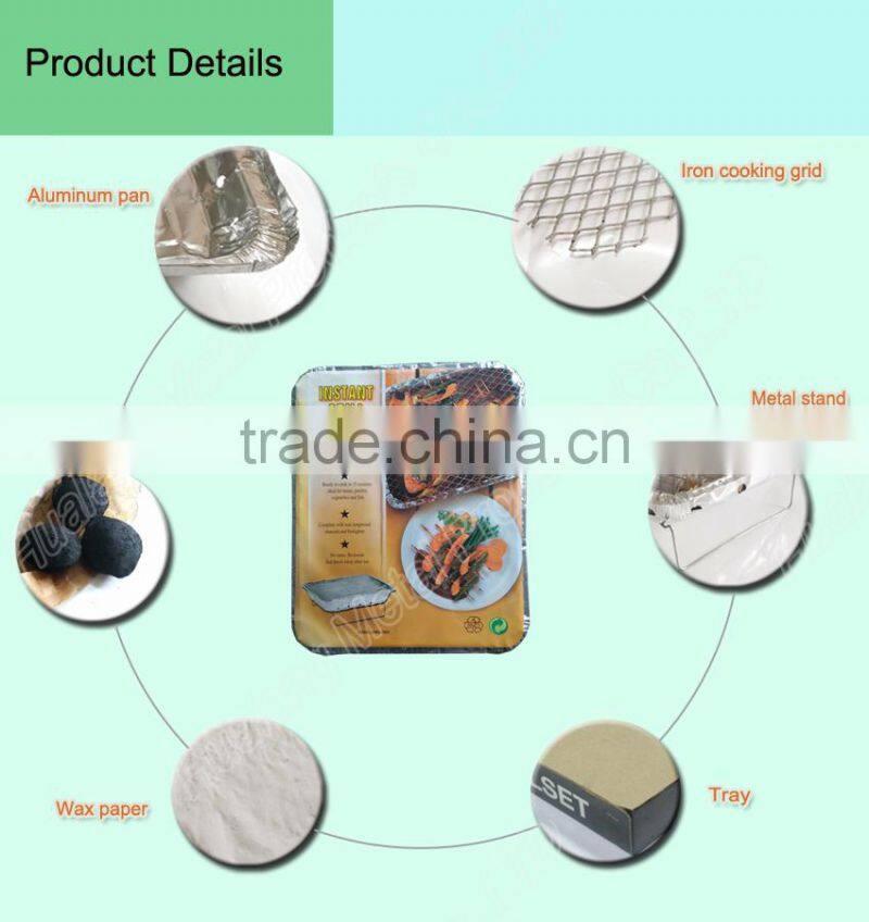 2015 Hot Selling Great Price One-time BBQ Instant Grill