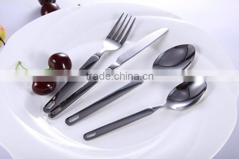 2016 Hot sale Gloss Silver Flatware Cutlery set steel