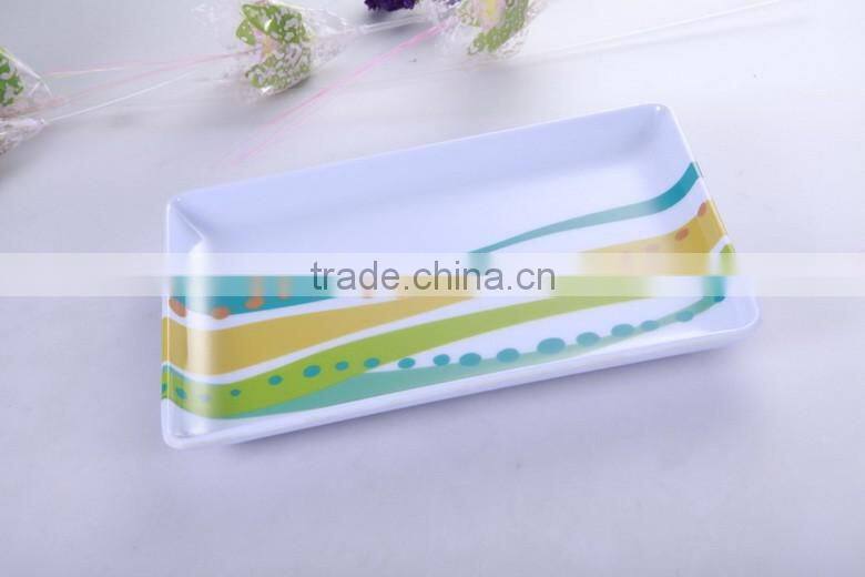 hot sell custom full printed 100% melamine tray