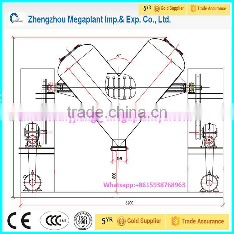 Powder blending machine