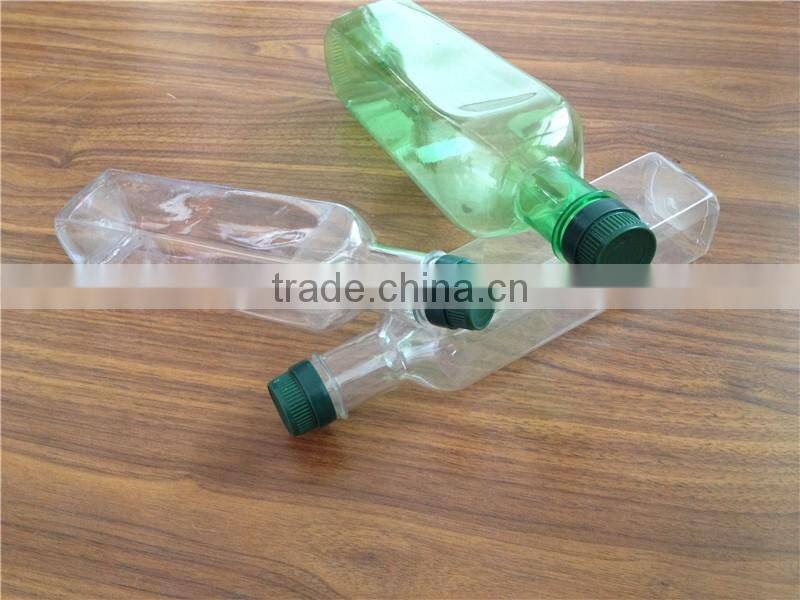 wholesale 200ml 250ml 500ml 1000ml clear square olive oil / cooking oil plastic bottle