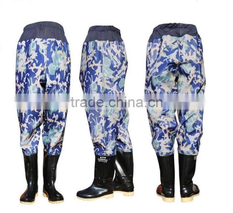 wholesale custom made pvc waist high wader
