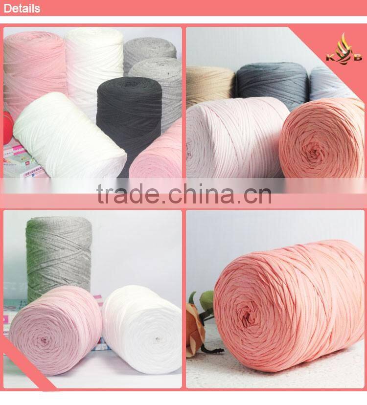 T shirt yarn manufacture in china virgin material cotton spagetti yarn fancy dyed tape yarn for knitting