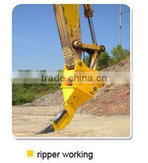 Vibro ripper for excavator attachment