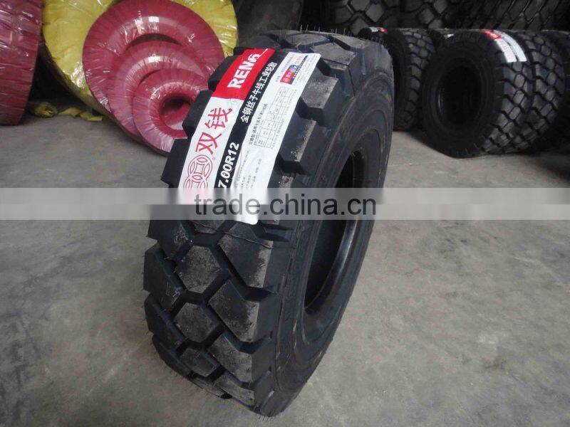 High quality Double Coin radial industrial forklift tires 750R15