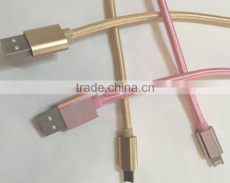 Micro usb cable for iphone 2 In1 USB Cable For iPhone Smart Phone, High Speed USB Data Line
