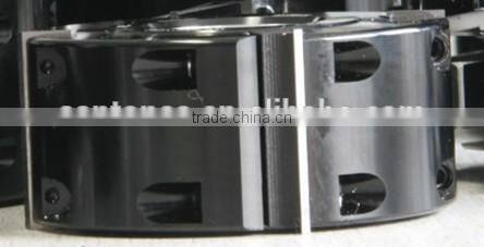 K20 cemented carbide cutting blade for woodworking with double holes