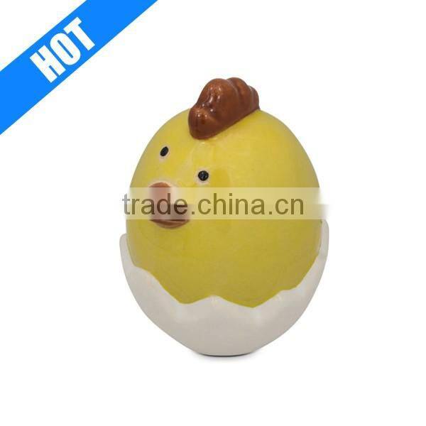 ceramic hatched chick in Easter egg figurine