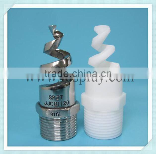 Specialized in plastic or SS Spiral spjt whirljet nozzle
