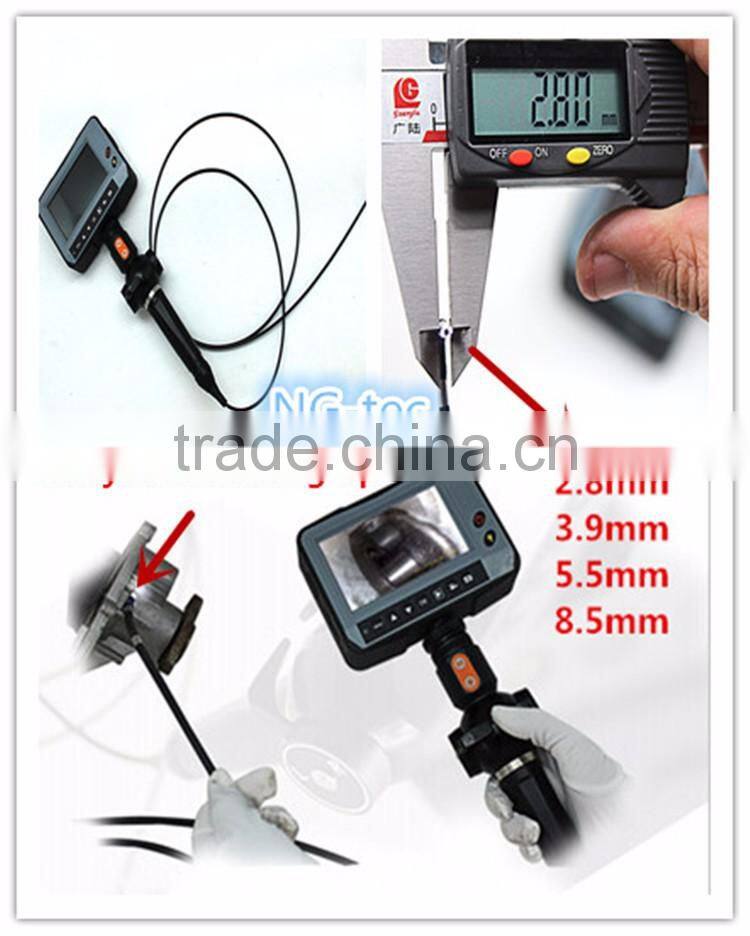 2016 newest industrial endoscope 4ways 2.8mm camera video borescope