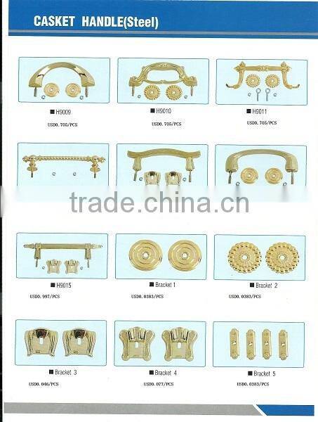 BRASS COFFIN HANDLE FLAT PACKED COFFIN