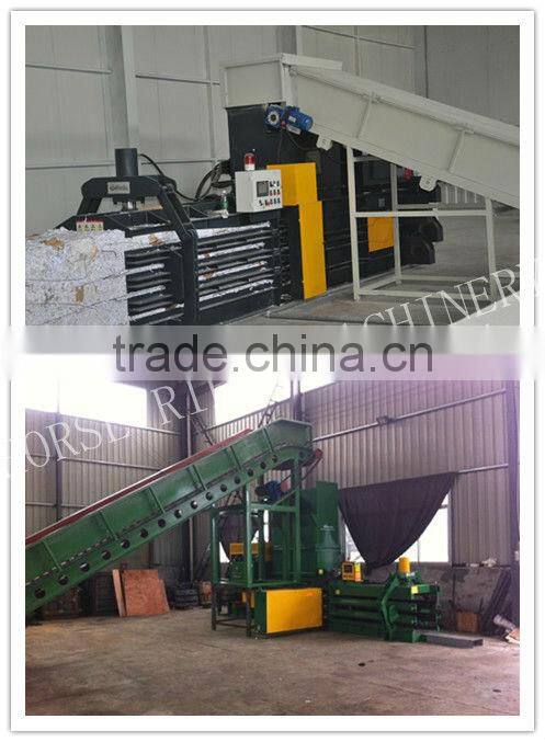 Good quality hydraulic Carton Clothes Bottle baling machine