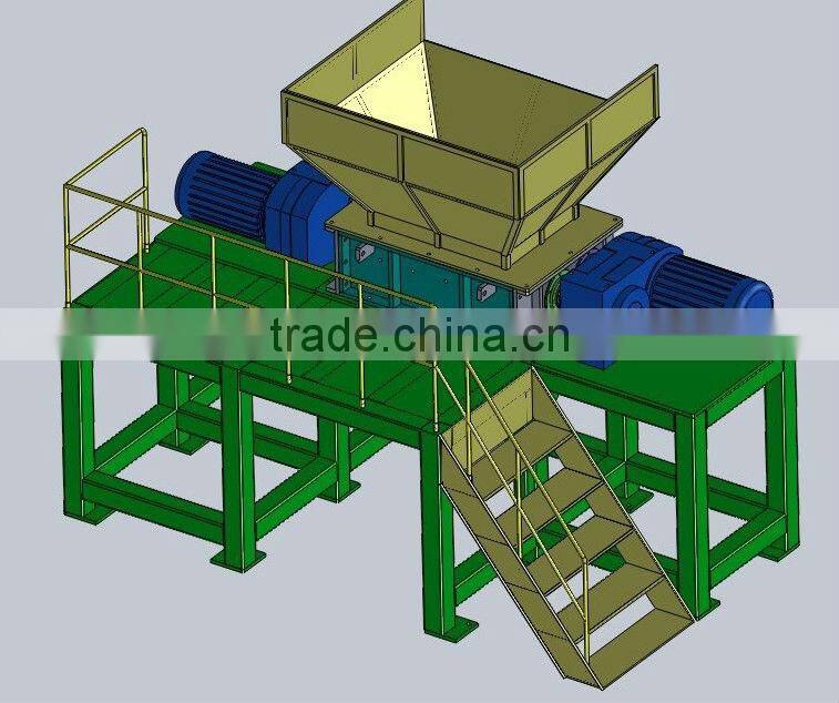double shaft shredder(with two motors)