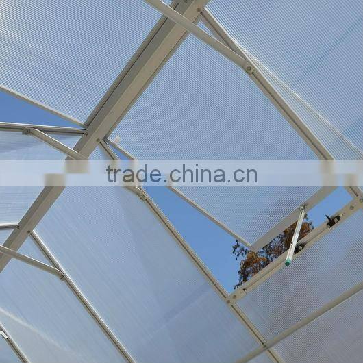 latest 6mm polycarbonate sheet aluminium greenhouse HX66125-5