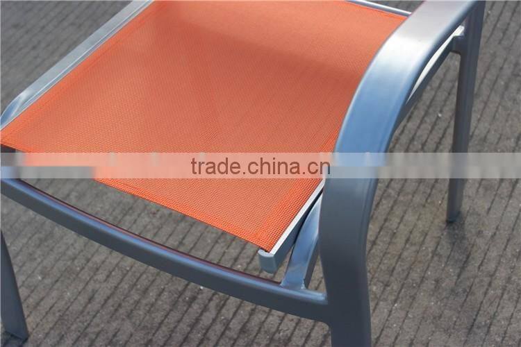 Commercial Mesh Coffee Set Aluminum Outdoor Furniture