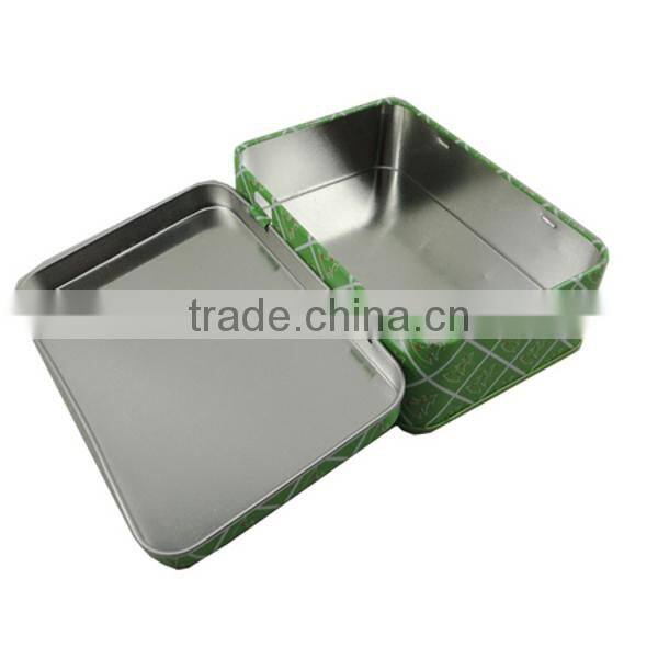 rectangular custom hinged mint tin box