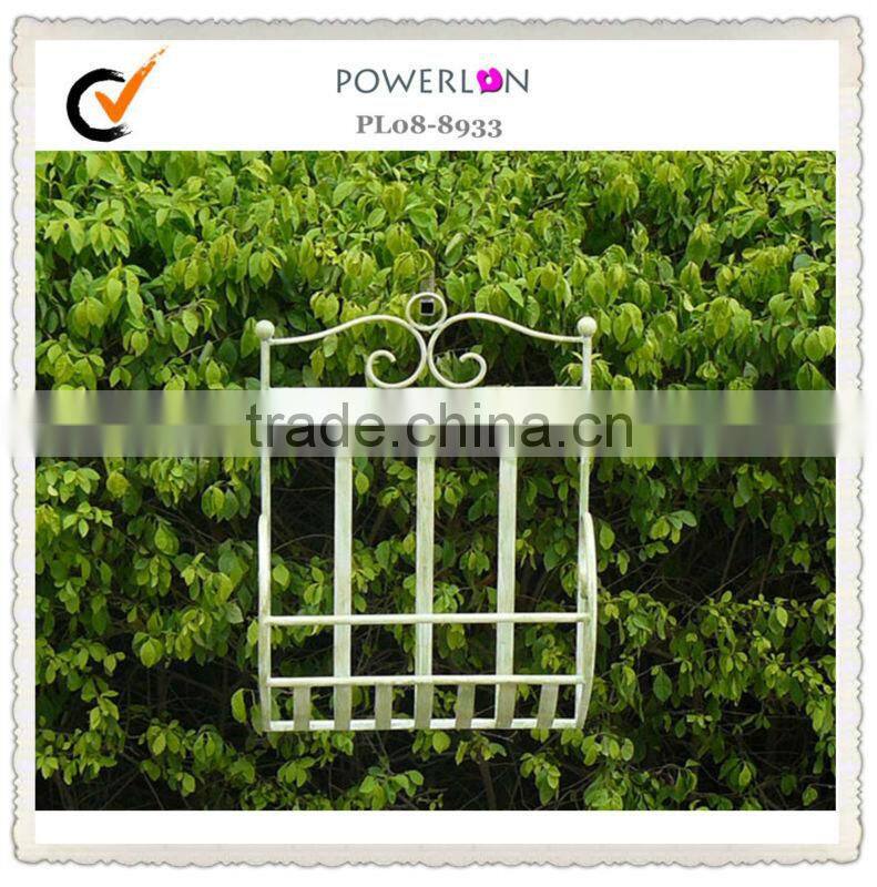 vintage cream white decorative metal wall hook